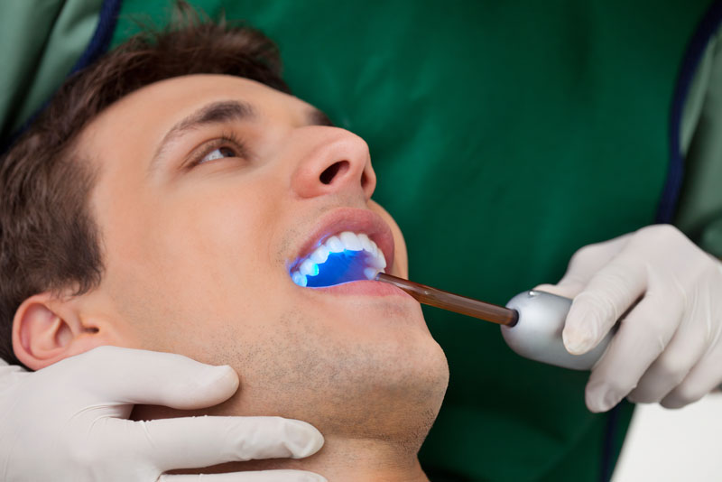 a full mouth dental implant patient being treated.